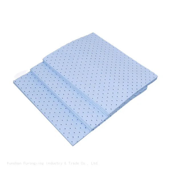 Factory Low Price Blue Color Universal Liquid Spill Absorbent Mats photo-2