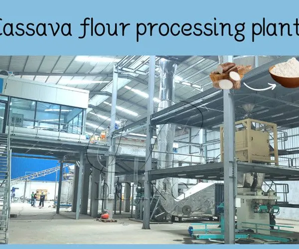 Cassava Flour Processing Engine Automatic Cassava Powder Milling Machine Cassava Flour Processing Factory Equipment