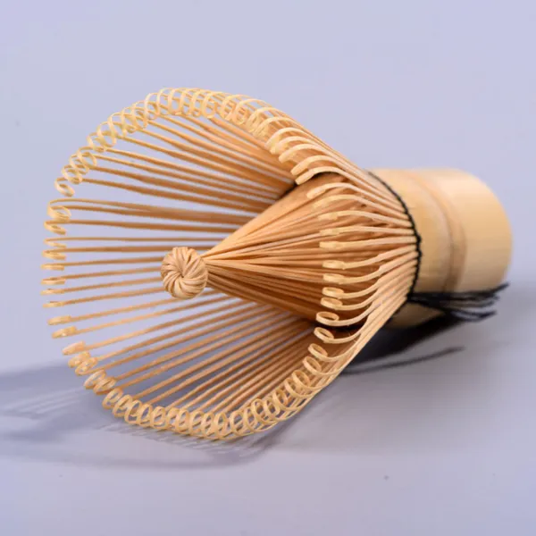Environmental Friendly OEM Paper Barrel Packed Green Tea Whisk With Custom String Colour