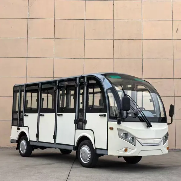 Source Products - 12-seater Electric Sightseeing Tour Bus - Enclosed Sightseeing Bus With Doors, Direct Sale From First-hand Source Manufacturers