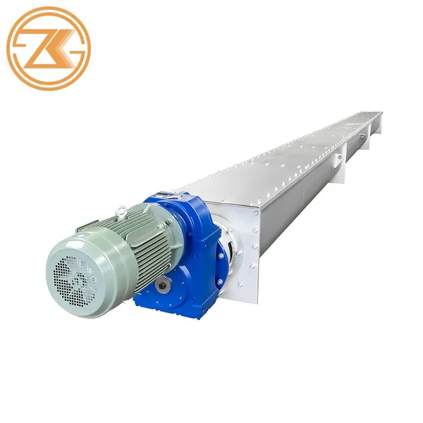 Large Capacity Industrial Screw Conveyor With Speed Reducer For Mining Dust Collector photo-4