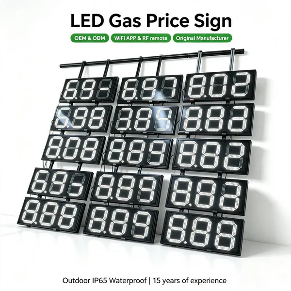 Custom Outdoor LED Gas Station Price Sign Fuel Display OEM ODM photo-4