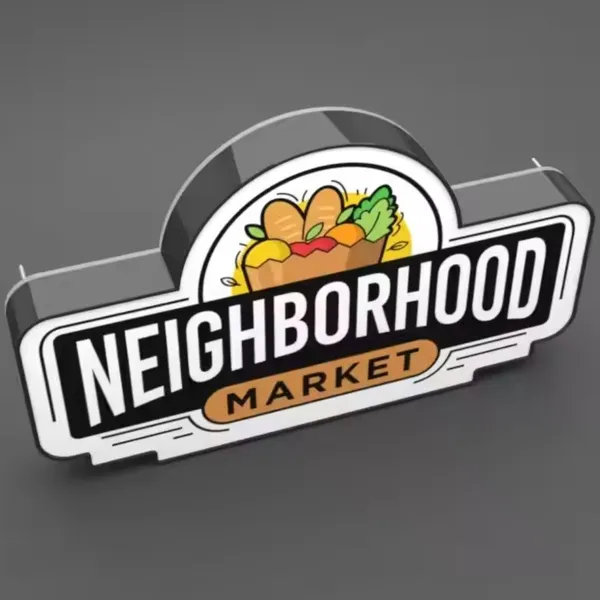 Outside Store Hollow Stainless Steel Acrylic Advertising LED Words Light Box Sign Board photo-3