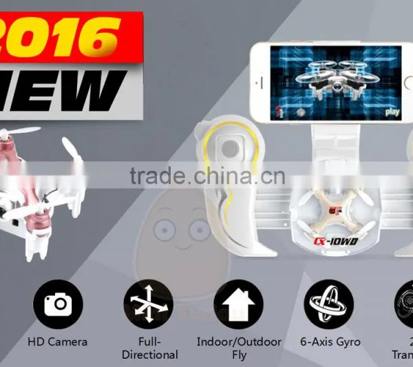 2016 New Drone Cheerson Cx-10WD-TX Barometer Height IOS and Andriod Controlled Wifi Fpv rc Quad Copter photo-2
