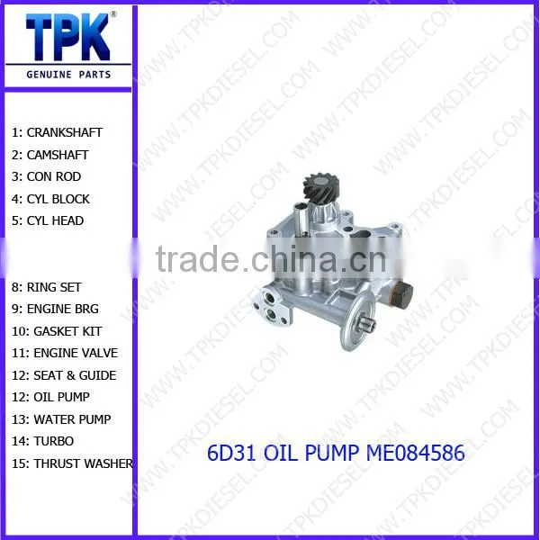6M60T,6M61,6M70,8M20,8M21,8M22T,10M21 Engine Parts Oil Pump photo-3