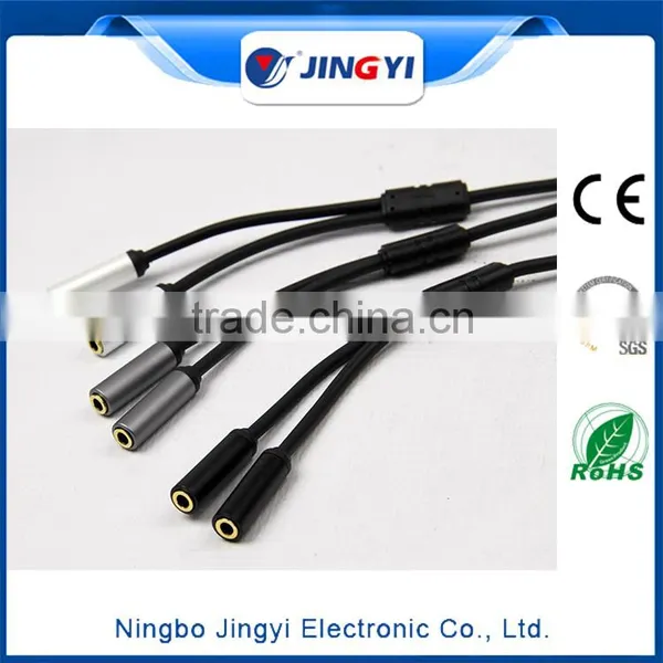 3.5mm White and Black 3 RCA Male Stereo Audio Cable photo-3