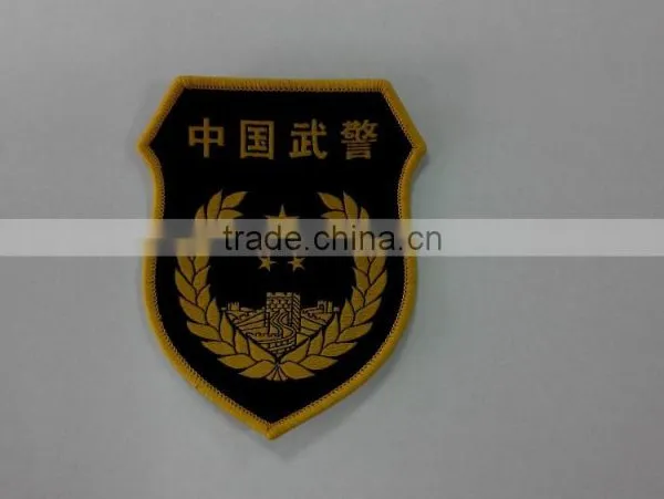 Custom Woven Military Uniform Shoulder Badge for Government