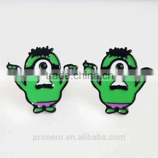 Cartoon Despicable Me Earrings Piercing Ear Stud Batman SpiderMan Iron Man photo-6