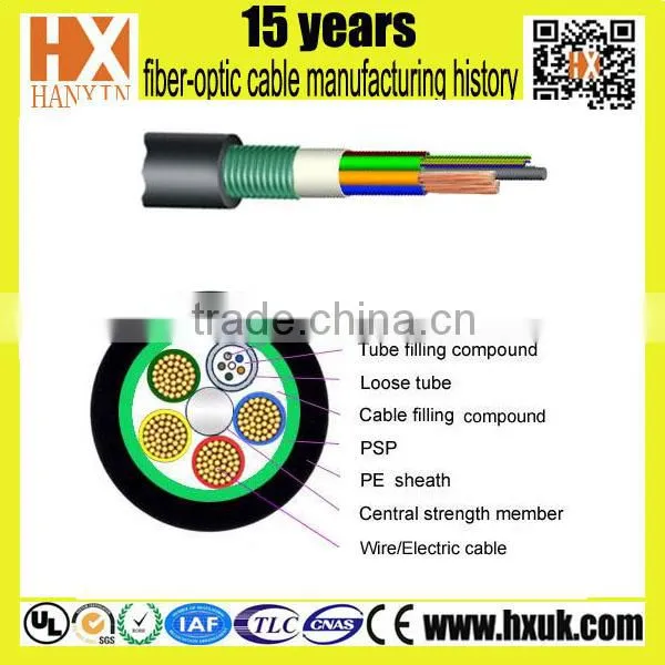 Optical Power Composite Cable 12 Cores Professional Fiber Optic Cable Manufacturer