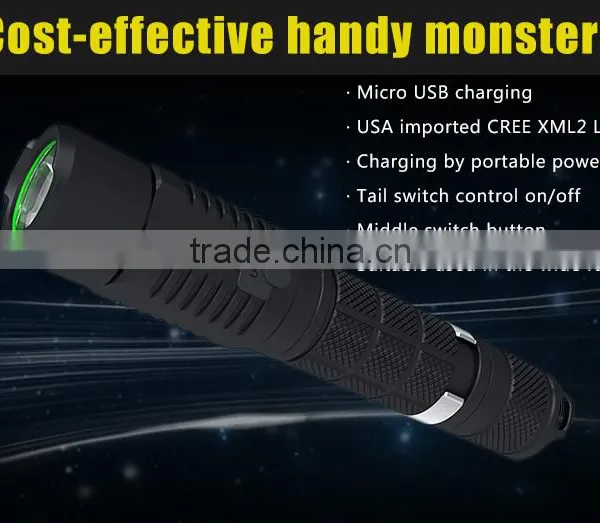 2016 SupFire New Product A3 USB Charge Led Flashlight With 5 Modes photo-4