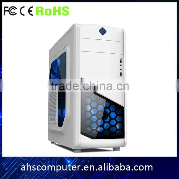 Fashion Design Crystal Side Panel and Fan SPCC Steel Structure Gaming Desktop Enclosure pc photo-2
