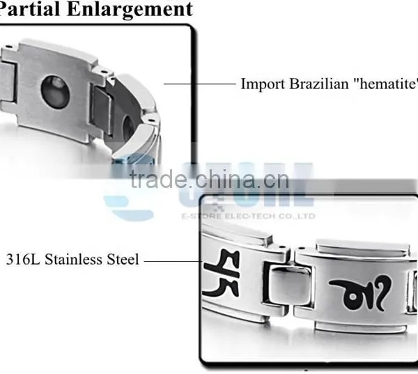 Chain Stainless Steel Bracelet Magnetic Bracelet Scalar Energy Bracelet 2015 photo-2