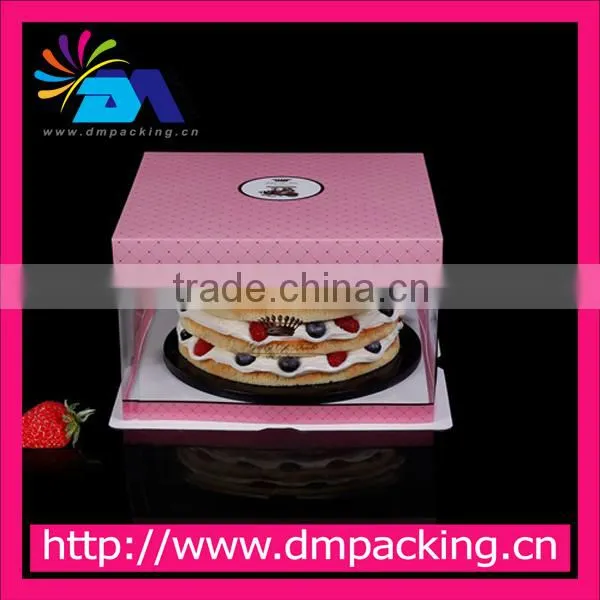 Professional Standard Handmade Cake Box Wiith Clear View