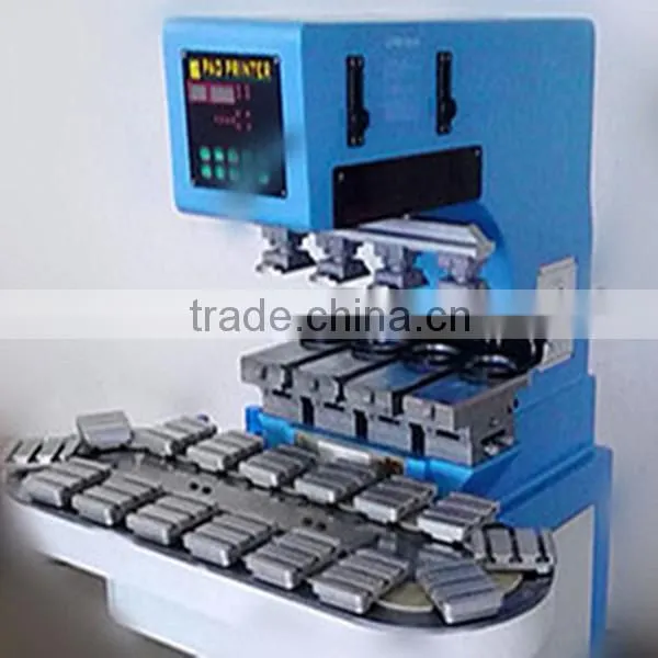 China Supplier 4-Colour Golf Ball Ink Cup Pad Printer LC-SPM4-150/16T Mp3 and Pen Pad Printing Machine for Sale photo-5