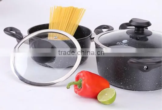Non-Stick Customized Forging Aluminum Fry Pan Set Risoto Elmich S-04 photo-2