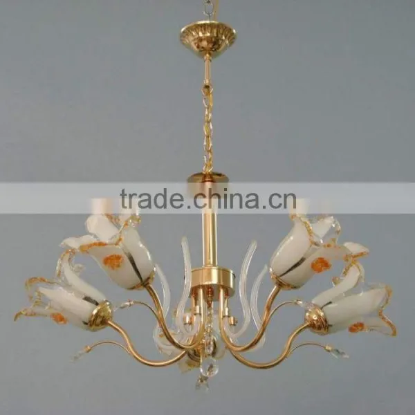 Antique Luxury Golden Vintage Home Decor Lily Flower Pendant Chandelier With China Export Factory photo-2