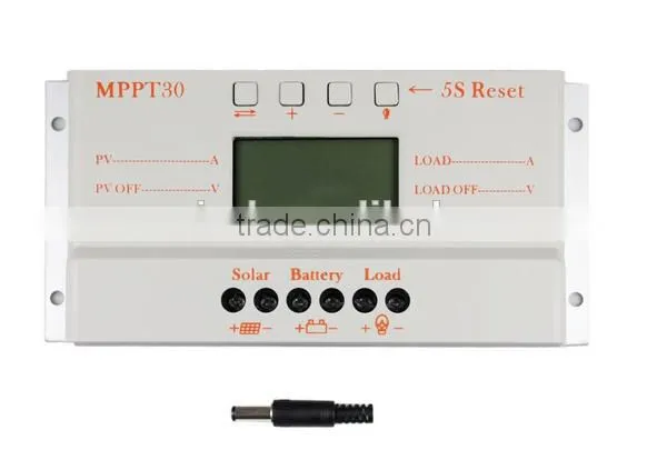 MPPT 30A solar charge controller 12V/24V for solar panel