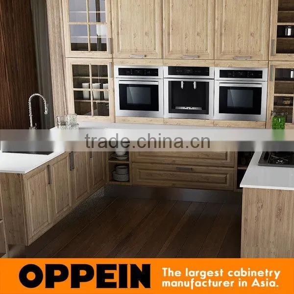 Custom Modern PVC Wooden Kitchen Furniture photo-6