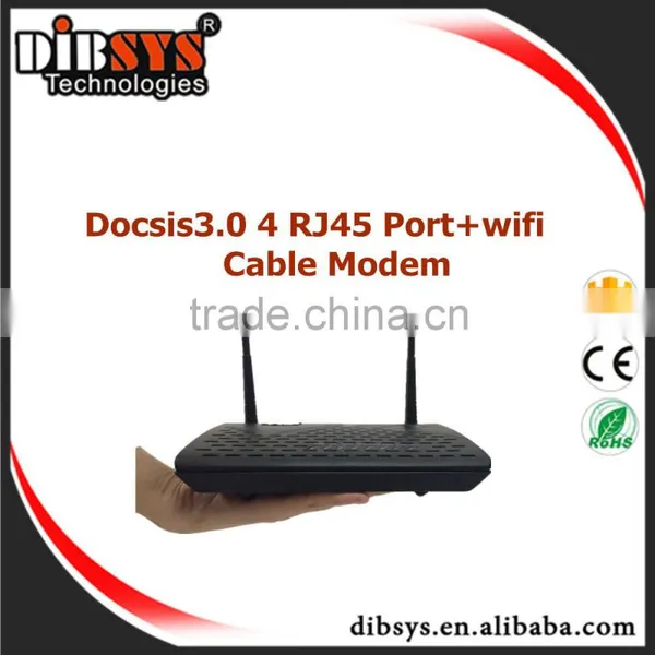 DOCISS 3.0 WIFI 4 Port RJ45 Ethernet Over Coax Cable Modem/ Advanced Cable Gateway photo-2
