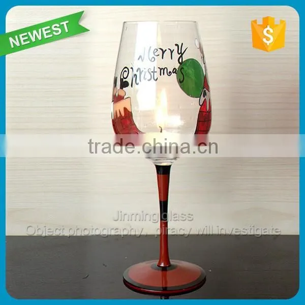 Party Decorative Glass Wine Cup Long Stem Drinking Wine Glass Cup Goblet High Quality Stemware Wine Cup Glass photo-5