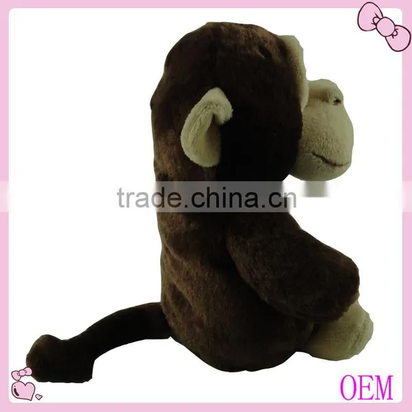 Brown and Gray Cute Stuffed Plush Monkey Toy Factory photo-2
