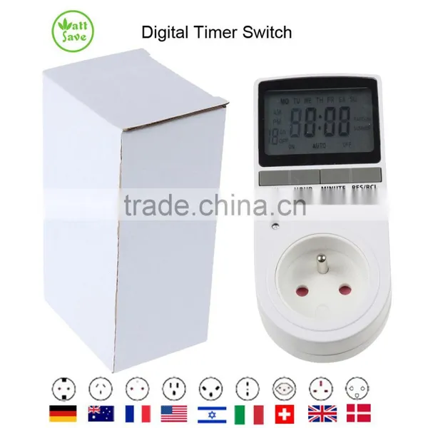 Electronic Digital Timer Switch French Plug photo-2