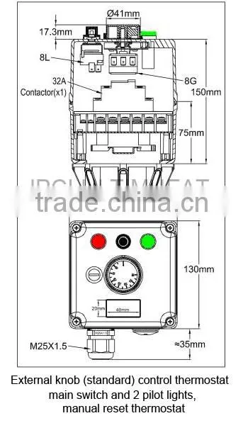 Type 9SWM, Extra Short Immersion Heater , Coiled Heating Elements Dia. 8 mm photo-5