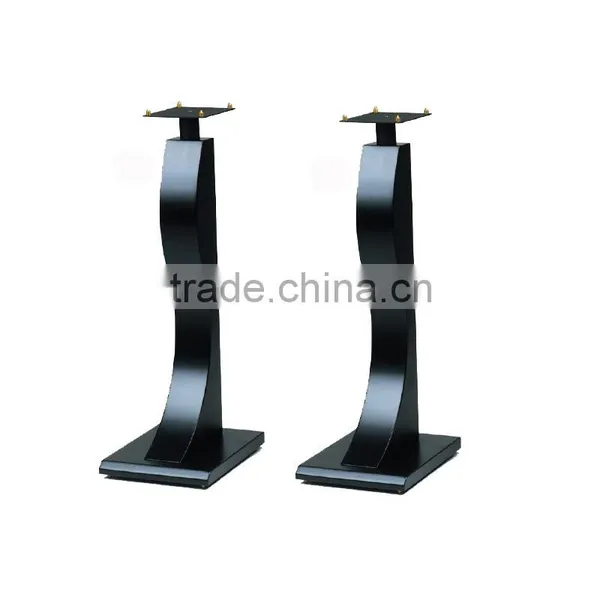 Black Sand Powder Coated Metal Speaker Stand HV906