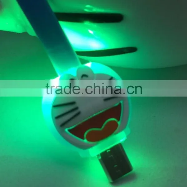 Factory Supplier OEM LOGO LED Cable Micro 5Pin USB Data Cable With LED For Samsung photo-6