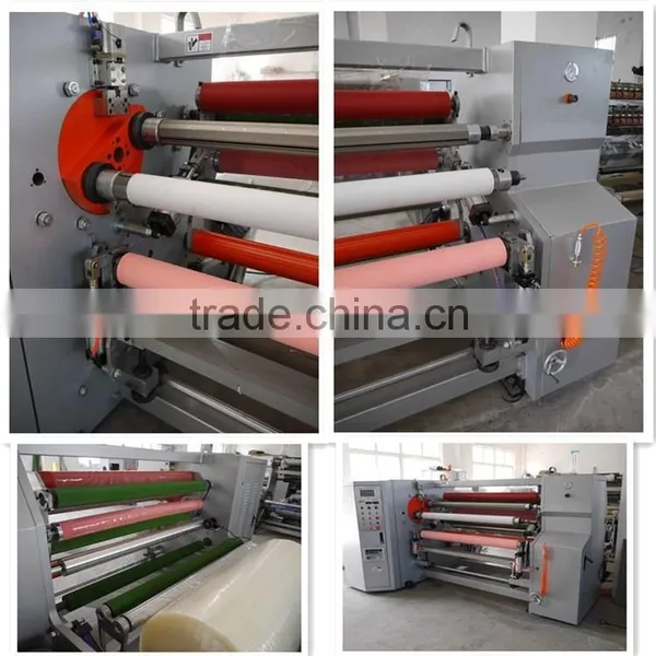 YU-802 Full Automatic Double Shaft Exchange Adhesive Tape Rewinding Machine(Clear BOPP,OPP Tape Slitter Rewinder) photo-3