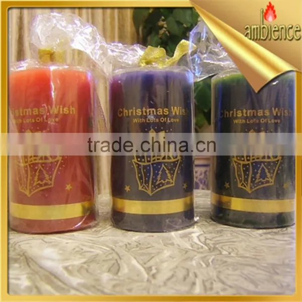 Christmas Candle for Home Decoration Art Pillar Candle photo-2