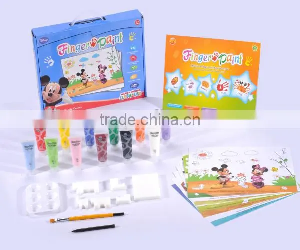 Funny Item 4 Color Friendly Material Child Toy Finger Painting Set Toy photo-3