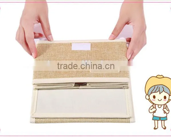WBN-1: MuJia Wholesale Cotton and Linen Storage Box, Toys, Underwear, Clothes Storage,felt Toy Storage,wardrobe Box photo-5
