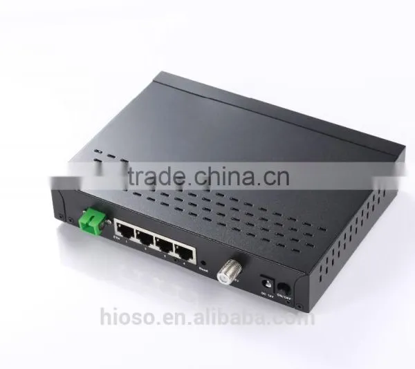 100M EPON ONU With 4 RJ45 Ports and 1 RF CATV Port photo-2