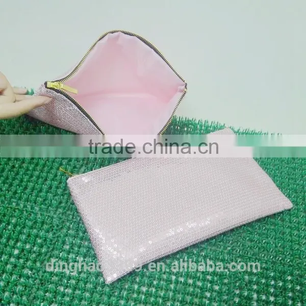 2016 China Wholesale Cosmetic Bag Shining Beads Makeup Bag Lady Nice Bag photo-4