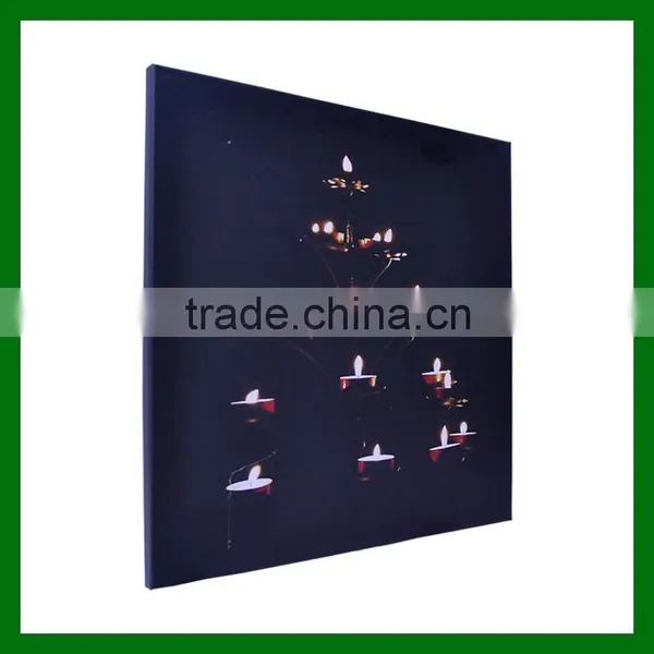 Candle Flame Led Canvas Wall Art Christmas HD-00067-141222-candle001-01 photo-3