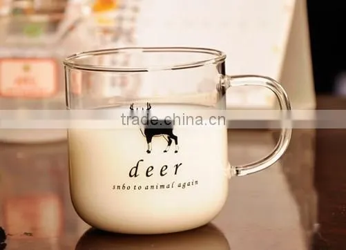 Fancy Drinking Glass Mug With Animals Pattern photo-3