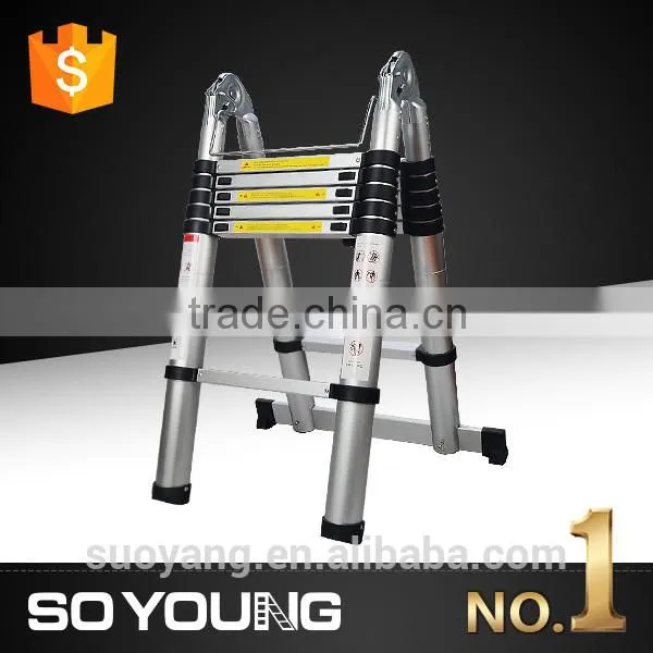 EN131-6 Extension Steps Ladder,DOUBLE Telescopic Ladder Aluminium Telescopic Ladder