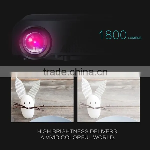 2016 Wholesale OEM 1800Lumens Mini Full HD LED 1080p Proyectores S320 HDMI Projector Screen photo-5