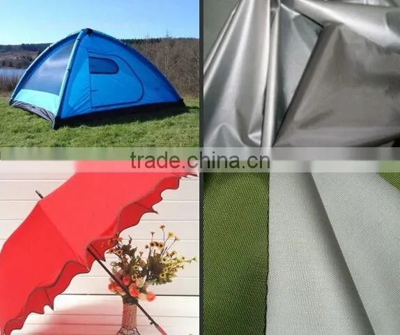 Waterproof and Silver Coated Taffeta Fabric for Bags/ Umbrellas/ Tents /raincoat
