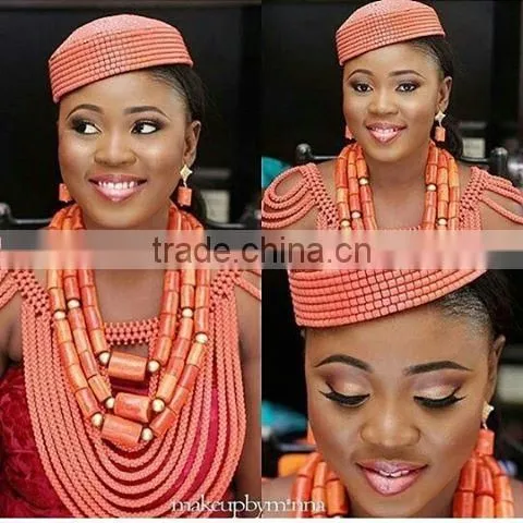 2016 African Beads Jewelry Making/beads Jewelry Making/ Coral Beads Jewelry Designs for Bride photo-2
