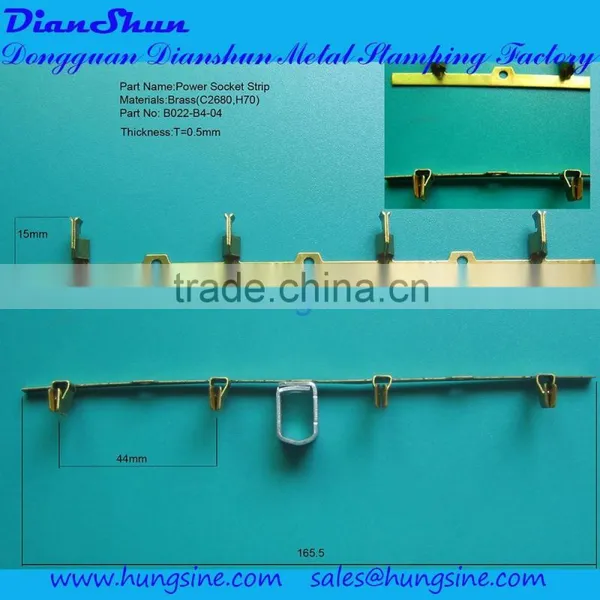 Customized Stamping Parts for Extension Socket Outlet Electrical Contact