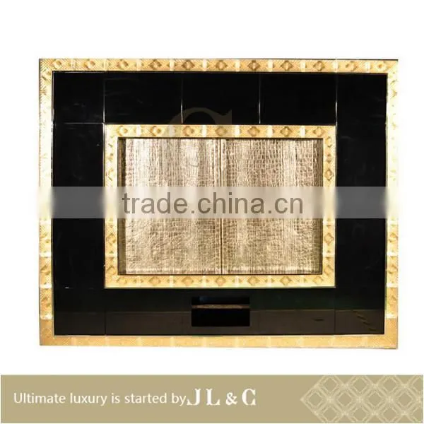 2014 Dark tv Cabinet With Oxhide Leather, JH14-06 From China Supplier-JL&C Furniture photo-2