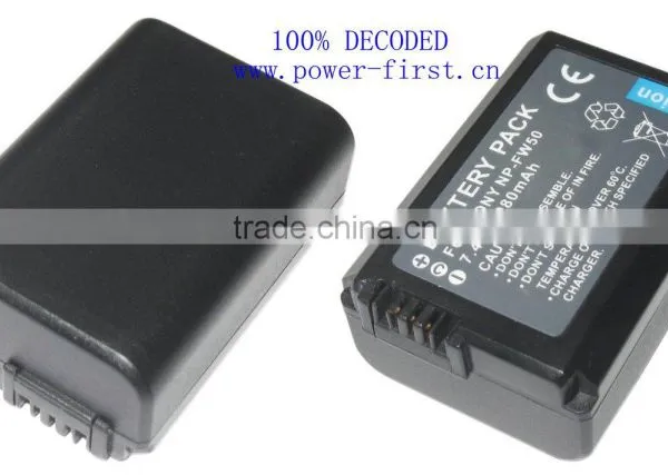 Digital Camcorder BATTERY FOR SON W50 DECODED 7.2V 1080mAh