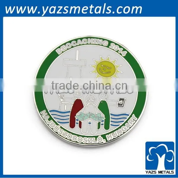 Manufacturer Antique Brass Souvenir Geocache Coin Medal photo-6