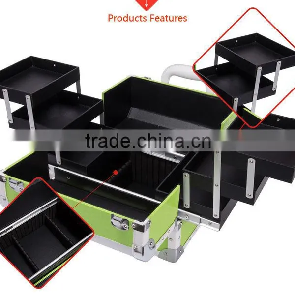 Fashion Professional Portable Aluminum Makeup Salon Cosmetic Case With Custom Logo photo-4