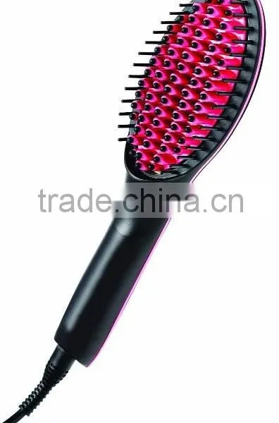 Hair Straightener Comb Electric LCD Auto Temperature Control Iron Brush