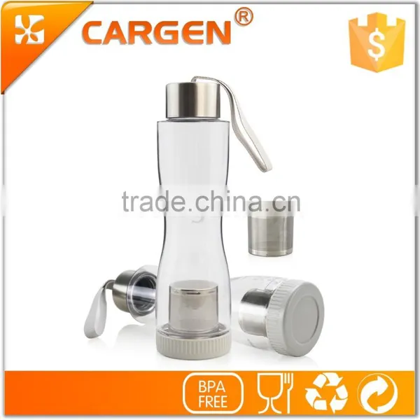 Special Shape Clear Plastic Tea Strainer Water Bottle photo-5