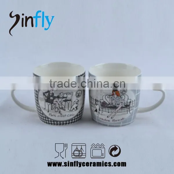 Hot Sale Heart Shaped Handle Ceramic Tea Cup Promotion Cup photo-6