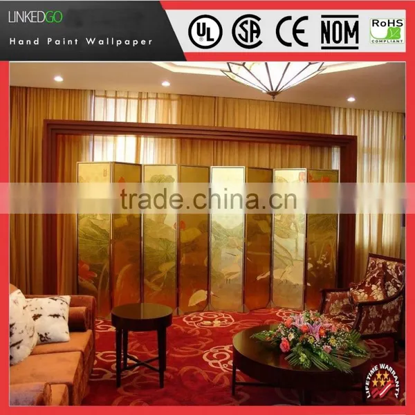 Hot Sales Chinese Wallpaper With Beauty Restaurant Silk Interior Wall photo-2